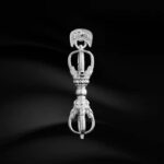 Demon descending vajra and pestle pendant women Tibetan Tibetan 999 foot silver vajra peg necklace men's premium feeling-8