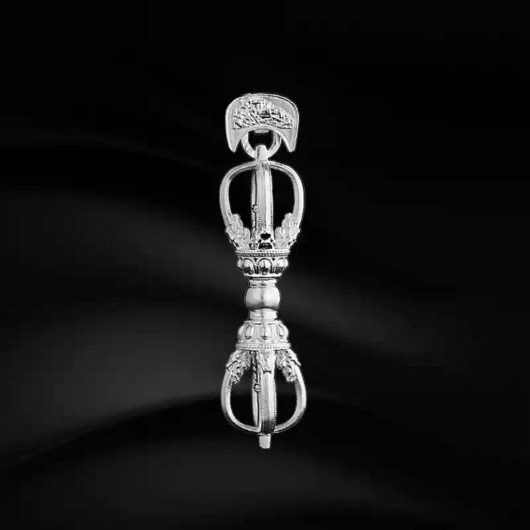 Demon descending vajra and pestle pendant women Tibetan Tibetan 999 foot silver vajra peg necklace men's premium feeling-8