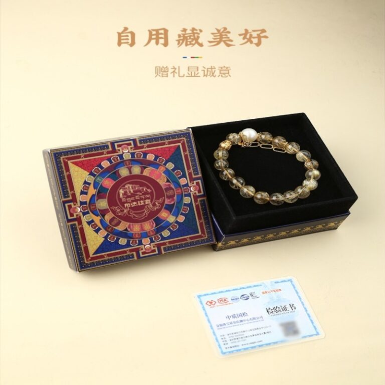 Citrine strings female nanhong transit beads gold hair crystal bracelet for girlfriend birthday gift-7