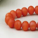 Baoshan southern red string women's red agate bracelet persimmon red beads rosary-6