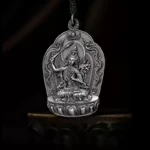 Zodiac Buddha Necklace 999 Pure Silver Pendant Men and Women Models of the Year of the Dragon Buddha Pendant Jewellery-9