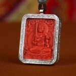 Lunar New Year Cinnabar Pendant Buddha Necklace Men's and Women's Lunar New Year Dragon Holiday Gift for Parents-10