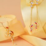 925 Silver Gold Plated Pendant Necklace Women Summer Collarbone Chain Light Luxury 520 Valentine's Day Gift-9