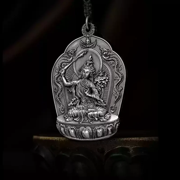 Zodiac Buddha Necklace 999 Pure Silver Pendant Men and Women Models of the Year of the Dragon Buddha Pendant Jewellery-9