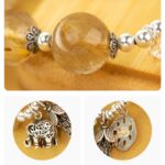 Beeswax Multi Treasure String Pixi Brave Nanhong Jasper Transit Beads Peach Blossom Crystal Aquamarine Ladies Bracelet-11