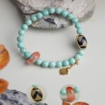 Turquoise strings female nanhong beeswax transfer beads dzi beads red agate multi-precious jade bracelet female-8