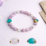 Flourishing dream shadow purple lithium Hui strings beeswax and field jade pearl women's hand accessories dream purple bracelet-9