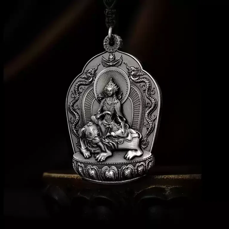 Zodiac Buddha Necklace 999 Pure Silver Pendant Men and Women Models of the Year of the Dragon Buddha Pendant Jewellery-10