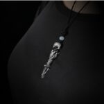 Demon descending vajra and pestle pendant women Tibetan Tibetan 999 foot silver vajra peg necklace men's premium feeling-11