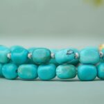 Turquoise strings random beads nanhong transfer beads women's niche Tibetan disc play bracelet-9