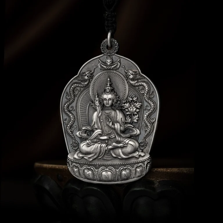 Zodiac Buddha Necklace 999 Pure Silver Pendant Men and Women Models of the Year of the Dragon Buddha Pendant Jewellery-11