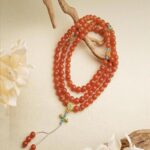 Baoshan Nanhong ice red 108 Buddha beads necklace beads strings women's multi-ring bracelet rosary strings-11