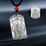 999 Pure Silver Buddha Pendant Necklace Men's This Year of the Dragon Year of Silver Jewellery This Life Buddha Necklace Female Models-12