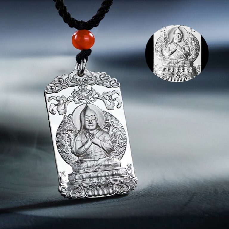 999 Pure Silver Buddha Pendant Necklace Men's This Year of the Dragon Year of Silver Jewellery This Life Buddha Necklace Female Models-14