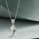 Silver Gold-Plated Conch Hanging Transit Beads Pendant Female 999 Silver Female Single Pendant Necklace Couple Accessories Pendant-13