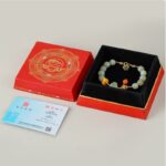 Hetian jade jasper string female transit beads Nanhong beeswax Ruyi women's multi-precious bracelet-13