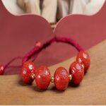 Cinnabar Red Rope Bracelet Men Women Lunar Year Dragon Hand String Beads Compilation Red Hand Rope Gift Jewellery-13