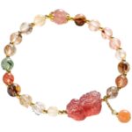 Natural Brave Strawberry Crystal Crystal Bracelet Light Luxury Girls Strings