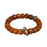 Beef Bone Skewers Dzi Beads Tibetan Fragrance Ash Buddha Beads Rosary Agate Running Ring Men's Bracelet