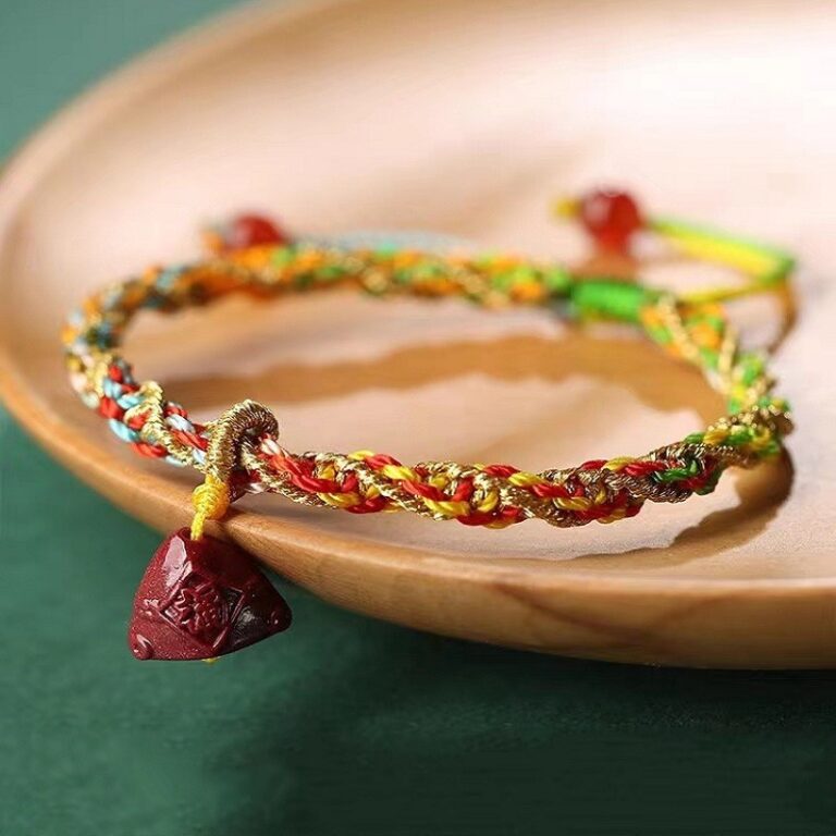 Dragon Boat Festival Colourful Rope Bracelet Female Baby Children Newborn Baby Red Hand Rope handmade Weaving Multicoloured Thread Dragon Boat Festival-1