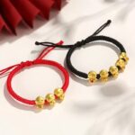 Year of the Snake Lunar New Year Yuan Bao Fu Snake Hand-Woven Couple Red Rope Bracelet Female Fortune and Peace Bracelet-3