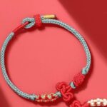 Wenchang Knot Hand Rope Bracelet Bracelet Female Gold List of Exams Lucky Over the Exams to Land Good Luck Gift-1