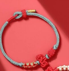 Wenchang Knot Hand Rope Bracelet Bracelet Female Gold List of Exams Lucky Over the Exams to Land Good Luck Gift-1