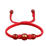 Year of the Dragon Red Rope Bracelet Men and Women Dragon Lunar New Year Hand-Woven Rope Rabbit Ox Horse Sheep Dog Amulet Hand Rope