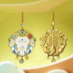 Day and night blessing Ann car hanging car car pendant charm high-level creative car interior decorative objects-1