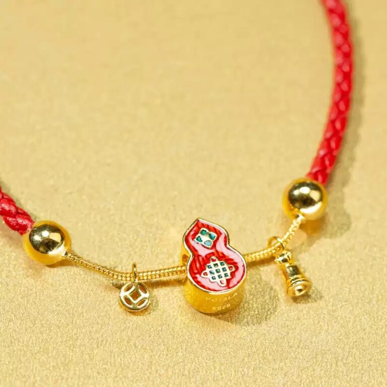 The fate of the red hand rope ladies raw couple models braided rope transfer beads bracelet 925 silver jewellery-1