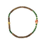 Incense Sealite Strings Red Flesh Tiger Teeth Dzi Beads Agate Green Pine Wet Jade Prayer Beads Women's Bracelets