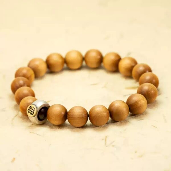 Old Sandalwood Barrel Bead Strings Literature Play Bracelet Men and Women Wooden Buddha Beads Rosary Bracelet-1