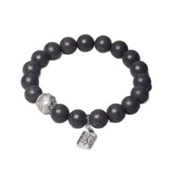 Six Character Truth Incense Grey Buddha Bead String Men's Literary Handheld Rosary Bead String Women's Bracelet