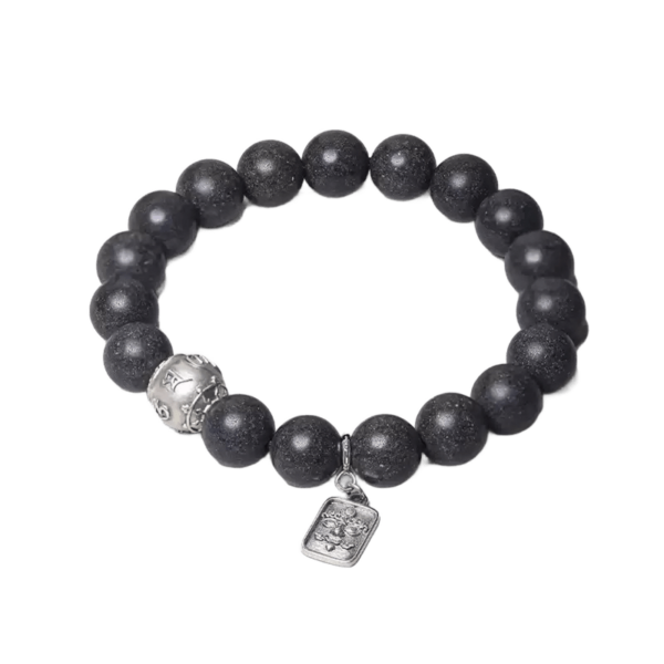 Six Character Truth Incense Grey Buddha Bead String Men's Literary Handheld Rosary Bead String Women's Bracelet