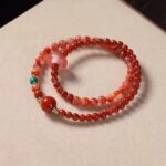 Nanhong Double Circle String Girls Natural Crystal Stacking Bracelet Fortune Good Luck Transfer Beads Gift-6