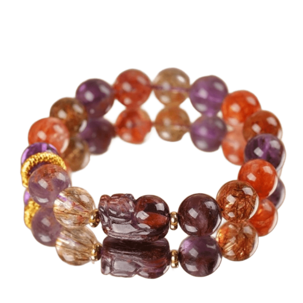 Nine Purple Fire Tenglong Bracelet Golden Dragon Tengfei Shunti Toukui Pixi Brave Amethyst Purple Ghost