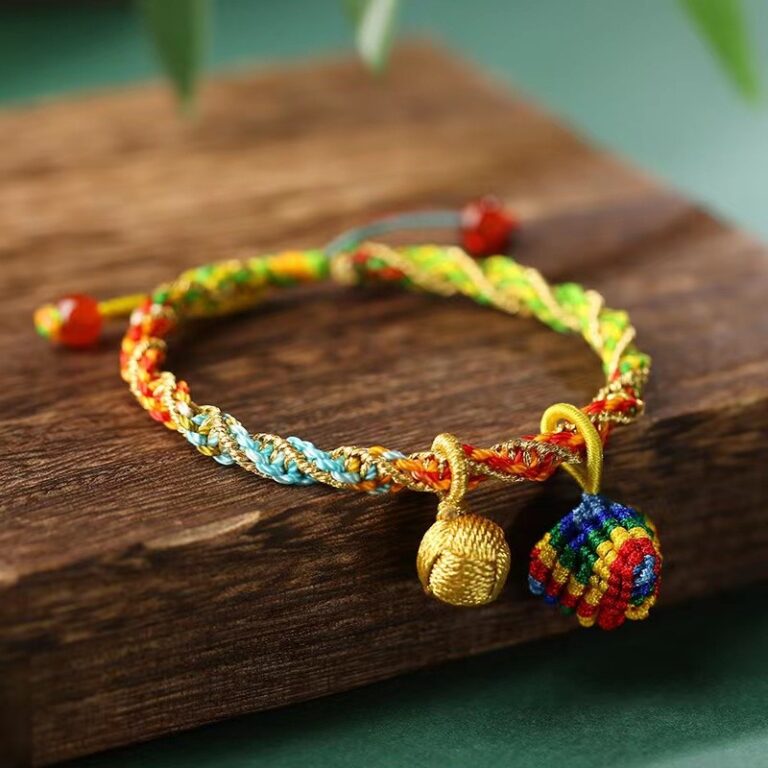 Dragon Boat Festival Colourful Rope Bracelet Female Baby Children Newborn Baby Red Hand Rope handmade Weaving Multicoloured Thread Dragon Boat Festival-2