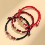 Year of the Snake Bracelet Snake Cinnabar Amulet Transit Red Rope Hand-Woven Peaceful Hand Rope-11