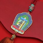 Auspicious eight treasures ten phases from the car pendant car interior car rear view mirror tassel charm premium feeling-1