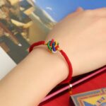 Couple Models Red Hand Rope Braided Bracelet Tibetan Ethnic Style Men and Women Models of the Current Year Red Rope-1