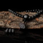 Nine-eyed dzi bead incense grey Buddha bead strings 108pcs men's handheld rosary beads literature play string beads bracelet female-3