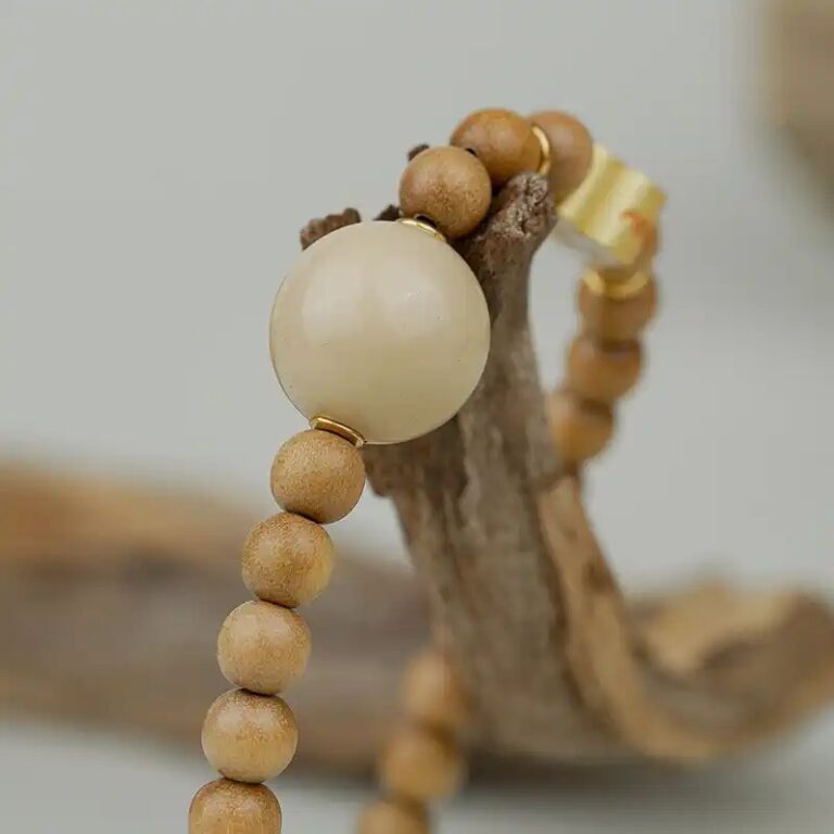 Old Sandalwood Beige Large Lacquer Beads Multi-Colour Strings Transfer Beads Literature Play Plate Play Women's Bracelet-9