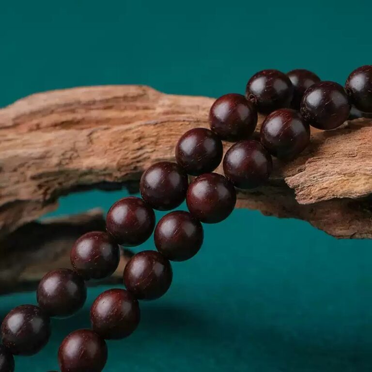 Rosewood 108 rosary beads string six words of truth running ring lotus models cultural and wooden Buddha beads-3