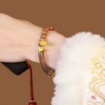 Milk Fragrant Sandalwood Double Spelling Single Circle String New Chinese National Style Ethnic Style Hand Jewellery Fashion-3