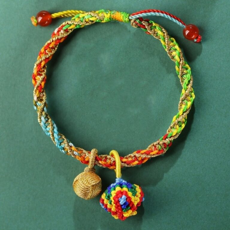 Dragon Boat Festival Colourful Rope Bracelet Female Baby Children Newborn Baby Red Hand Rope handmade Weaving Multicoloured Thread Dragon Boat Festival-3