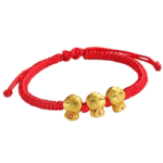 Year of the Snake Lunar New Year Yuan Bao Fu Snake Hand-Woven Couple Red Rope Bracelet Female Fortune and Peace Bracelet