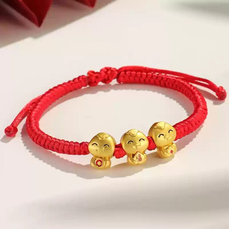 Year of the Snake Lunar New Year Yuan Bao Fu Snake Hand-Woven Couple Red Rope Bracelet Female Fortune and Peace Bracelet-1