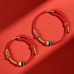 Lunar New Year Red Rope Bracelet Snake Tiger Monkey Tai Sui Hand Rope Hand Woven Rope Amulet Gift 2025-8