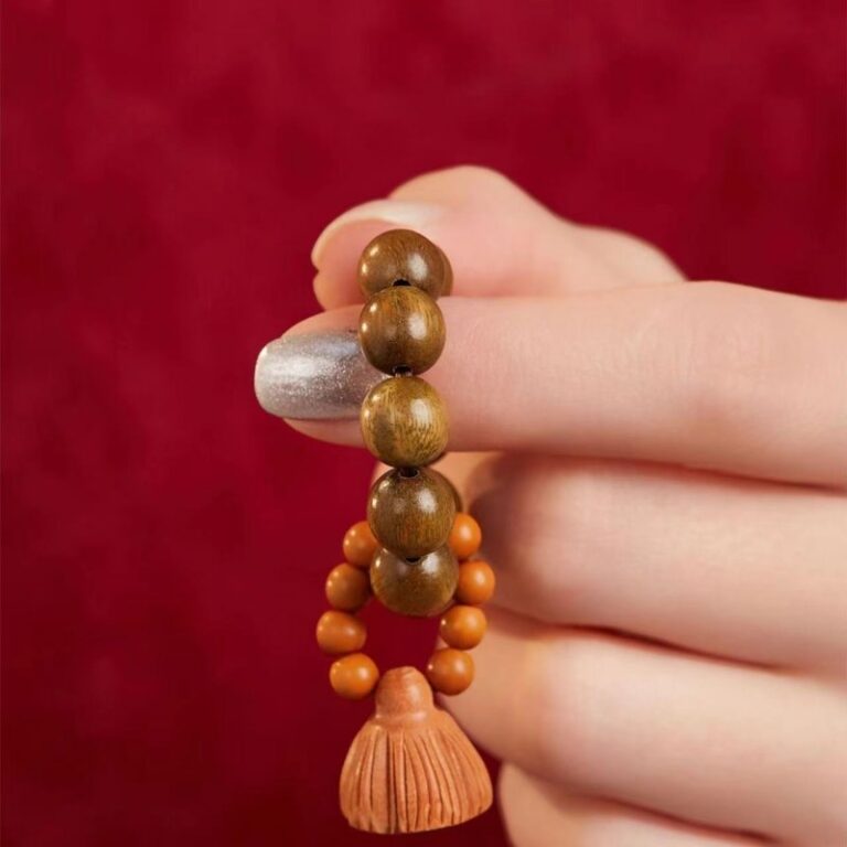 Green Sandalwood Lotus Seed Rosette Play String Women's Buddha Beads Disc Play Pieces Rosary Male-4