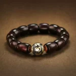 Rosewood String Full of Aventurine Transit Beads Buddha Agate Nanhong Literature Play Wooden men and women Models Bracelet-3